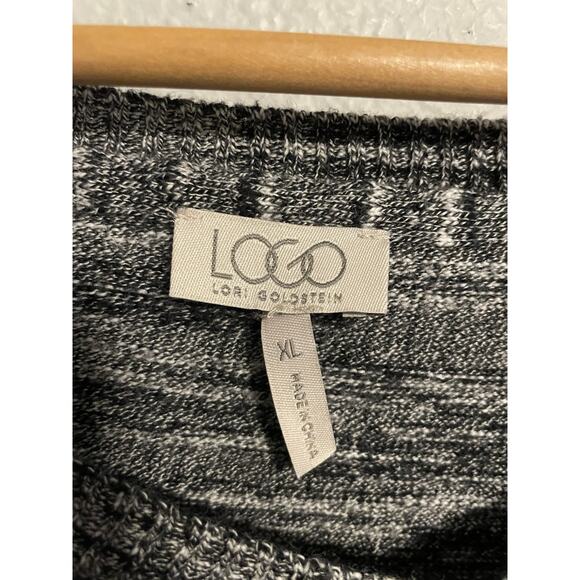 Logo Lori Goldstein Womens Sweater Size XL Gray Cashmere Blend Minimalist Modern - Picture 3 of 7